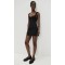 Elegant Sample Square Neckline Sleeveless Tight Waist Solid Color Casual Dress