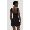 Elegant Sample Square Neckline Sleeveless Tight Waist Solid Color Casual Dress