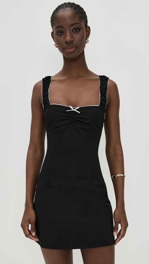 Elegant Sample Square Neckline Sleeveless Tight Waist Solid Color Casual Dress
