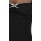 Elegant Sample Square Neckline Sleeveless Tight Waist Solid Color Casual Dress