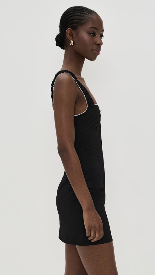 Elegant Sample Square Neckline Sleeveless Tight Waist Solid Color Casual Dress