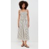 Sample Daily Camisole Smocked Elastic Bodice Sleeveless Stripe Pattern Casual Dress