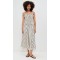 Sample Daily Camisole Smocked Elastic Bodice Sleeveless Stripe Pattern Casual Dress