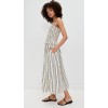 Sample Daily Camisole Smocked Elastic Bodice Sleeveless Stripe Pattern Casual Dress