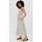 Sample Daily Camisole Smocked Elastic Bodice Sleeveless Stripe Pattern Casual Dress