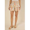 Customized Fashionable High quality New style Print floral Pleat High quality Woman's Mini Dress