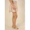 Customized Fashionable High quality New style Print floral Pleat High quality Woman's Mini Dress