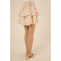 Customized Fashionable High quality New style Print floral Pleat High quality Woman's Mini Dress