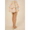 Customized Fashionable High quality New style Print floral Pleat High quality Woman's Mini Dress