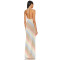 Ladies Sexy Elegant Halter neckline Backless Sleeveless Translucence Woman's Long Dress