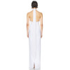 Halter neck Gown Sheer mesh Cut out Detail Bodycon Minimalist Draped Sash Woman's Long Dress