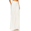 Exquisite Customized Simple Elegant White High Waisted Wide Leg Trousers