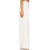 Exquisite Customized Simple Elegant White High Waisted Wide Leg Trousers