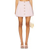 Exquisite Fashionable Elegant Sweet Style Pink Buttoned Pleated Mini Skirt