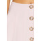 Exquisite Fashionable Elegant Sweet Style Pink Buttoned Pleated Mini Skirt