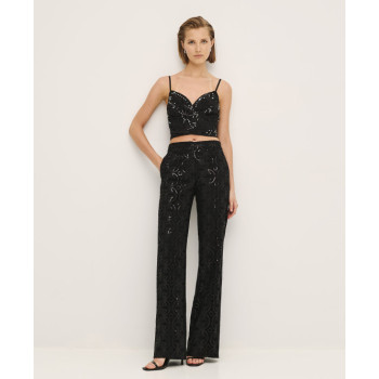 Elegant Sexy V-Neckline Camisole Embroidery With Rhinestones And Sequins Casual Tops