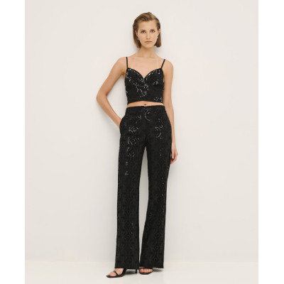 Elegant Sexy V-Neckline Camisole Embroidery With Rhinestones And Sequins Casual Tops