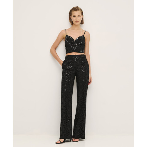 Elegant Sexy V-Neckline Camisole Embroidery With Rhinestones And Sequins Casual Tops