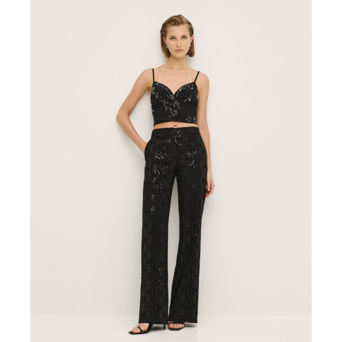 Elegant Sexy V-Neckline Camisole Embroidery With Rhinestones And Sequins Casual Tops