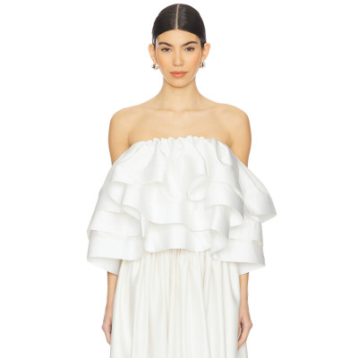 New Fashion Off shoulder Pleat High quality Backless Sleeveless Sexy Elegant Woman's Blouses