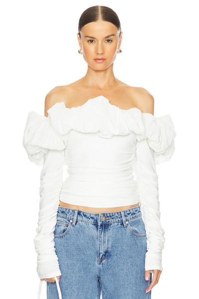 Fashionable Hot sale High quality Off shoulder Long sleeve Sexy Elegant Woman's Blouses