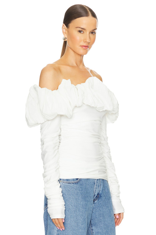 Fashionable Hot sale High quality Off shoulder Long sleeve Sexy Elegant Woman's Blouses