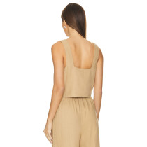 High quality Hot sale Casual Elegant Backless Sleeveless Sexy Woman's Camisole Blouses