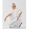 Sample Daily Boat Neckline Piping Details Batwing Sleeve Casual Dress