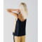 Sport Sample V-Neckline Camisole Backless Fabric Combination Casual Tops