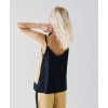 Sport Sample V-Neckline Camisole Backless Fabric Combination Casual Tops