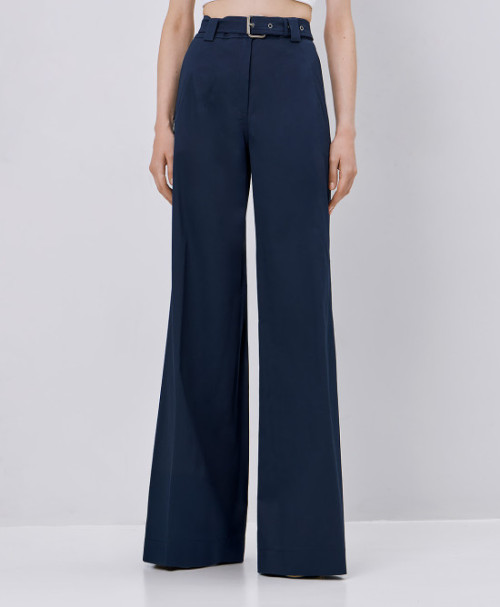 Sample Daily High Waist Decorative Welt Pockets With Buttons Belt loops Casual Pants