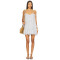 Hot Sale Customized Fresh Flowing Sleeveless Spaghetti Strap Chiffon Ruffles Mini Dress