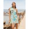 High quality One shoulder Sexy Elegant Fashionable Freedom Bow trim Woman's Mini Dress