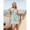 High quality One shoulder Sexy Elegant Fashionable Freedom Bow trim Woman's Mini Dress