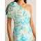 High quality One shoulder Sexy Elegant Fashionable Freedom Bow trim Woman's Mini Dress