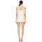 Fashionable Sweet Style White Lace Romper Romantic Bow Tie Shoulder Straps Mini Dress