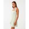 Stylish Simple style Halter neckline Backless Sleeveless Slim Woman's Mini Dress