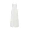 Elegant Sample Camisole Sleeveless V-Neckline Back Cut Out Solid Color Casual Dress