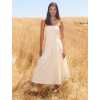 Sample Fashion Bandeau Neckline Sleeveless High Waist Solid Color Casual Dress