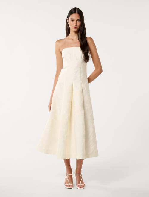 Sample Fashion Bandeau Neckline Sleeveless High Waist Solid Color Casual Dress
