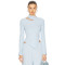 Ethereal Fluid Textured Cut out style Asymmetric hem Elegant Chic Delicate Woman's Blouses