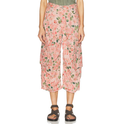 Print Floral New Design Exquisite High quality Hot sale Midi length trousers Woman's Pants