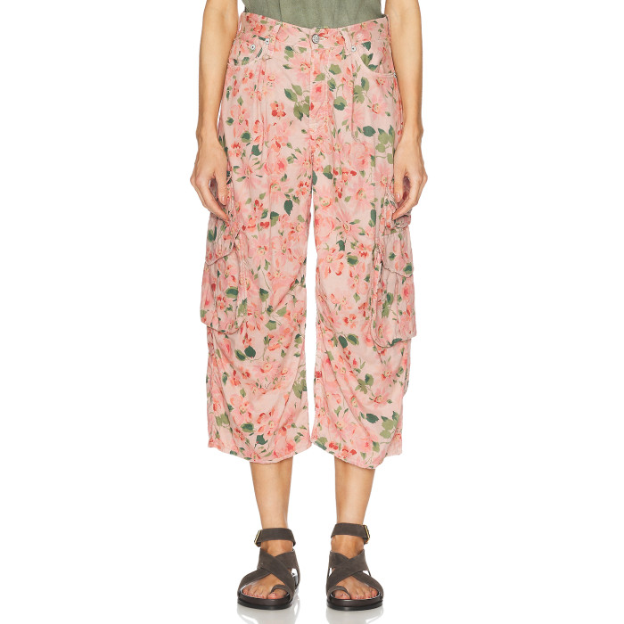 Print Floral New Design Exquisite High quality Hot sale Midi length trousers Woman's Pants