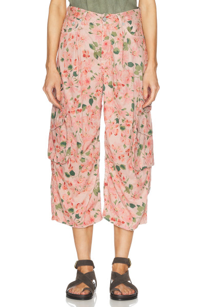 Print Floral New Design Exquisite High quality Hot sale Midi length trousers Woman's Pants