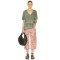 Print Floral New Design Exquisite High quality Hot sale Midi length trousers Woman's Pants