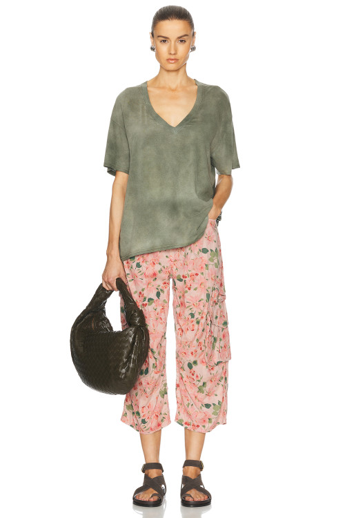Print Floral New Design Exquisite High quality Hot sale Midi length trousers Woman's Pants