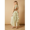 Elegant Halter-Neckline Sleeveless Cut Out High-Low Hemline Solid Color Dress