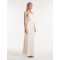 Sexy Elegant Bandeau Neckline Backless Ruffle Tight Waist Slip Party Dress