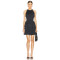 Stylish Elegant Halter Neck Pleated Black Dress Layered Mini Dress