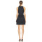 Stylish Elegant Halter Neck Pleated Black Dress Layered Mini Dress